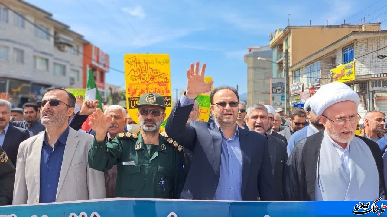 گزارش تصویری از راهپیمایی روز جهانی قدس شهرستان رضوانشهر