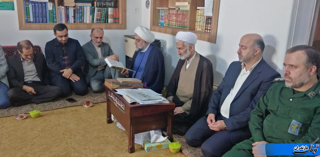 دیدار سرپرست فرمانداری و مدیران دستگاه&zwnj;های نکا با امام جمعه شهرستان