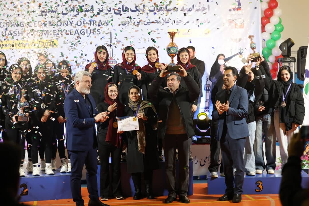 هت‌تریک قهرمانی الماس کویر حدید یزد در لیگ برتر اسکواش